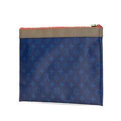 ルイ ヴィトン モノグラム パシフィック アポロ クラッチバッグ M63047 ブルー グレー マルチカラー PVC レザー メンズ LOUIS VUITTON 【中古】