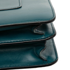 ブルガリ セルペンティ フォーエバー ハンドバッグ ショルダーバッグ 2WAY グリーン レザー レディース BVLGARI 【中古】