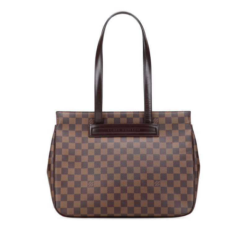 ルイ ヴィトン ダミエ パリオリPM ハンドバッグ トートバッグ N51123 ブラウン PVC レザー レディース LOUIS VUITTON 【中古】