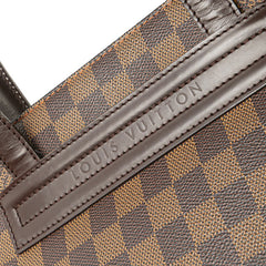 ルイ ヴィトン ダミエ パリオリPM ハンドバッグ トートバッグ N51123 ブラウン PVC レザー レディース LOUIS VUITTON 【中古】