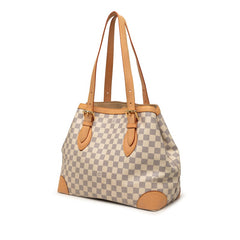 ルイ ヴィトン ダミエ アズール ハムステッドMM トートバッグ ショルダーバッグ N51206 ブラウン PVC レザー レディース LOUIS VUITTON 【中古】