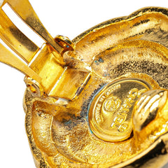 シャネル ココマーク ラウンド イヤリング ゴールド メッキ レディース CHANEL 【中古】