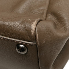 フェンディ ピーカブー ミディアム ハンドバッグ ショルダーバッグ 2WAY 8BN226 グレージュ ブラウン レザー レディース FENDI 【中古】