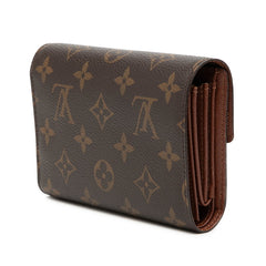 ルイ ヴィトン モノグラム ポルトフォイユ アレクサンドラ 二つ折り財布 M60047 ブラウン PVC レディース LOUIS VUITTON 【中古】
