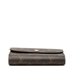 ルイ ヴィトン モノグラム ポルトフォイユ アレクサンドラ 二つ折り財布 M60047 ブラウン PVC レディース LOUIS VUITTON 【中古】