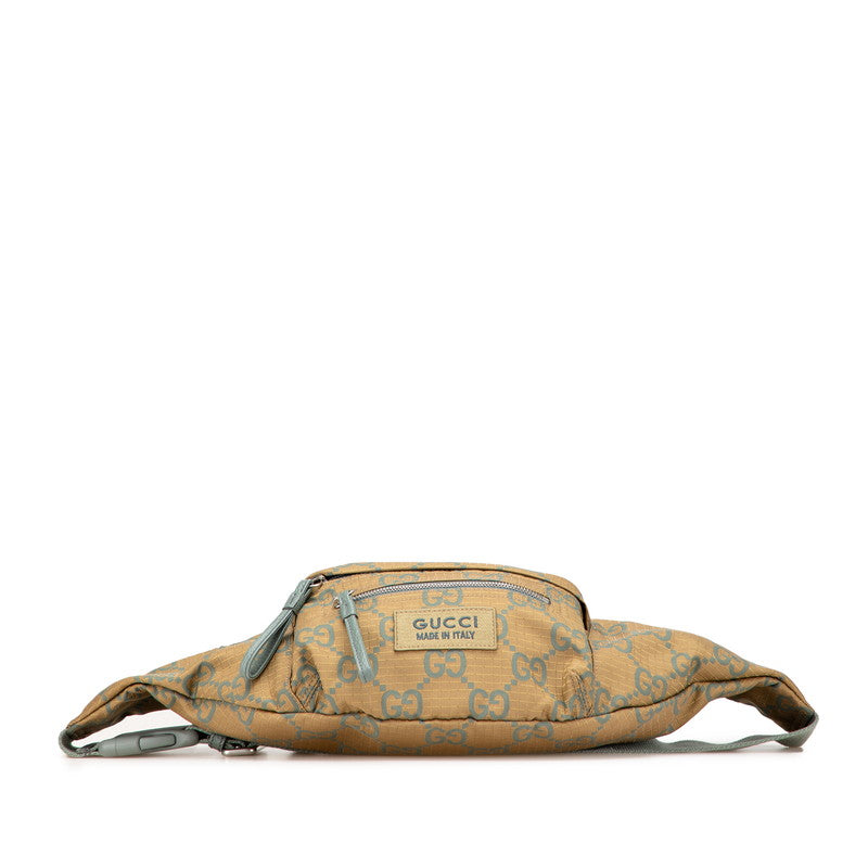 グッチ GGリップストップ ウエストバッグ ボディバッグ 792287 カーキグリーン ナイロン レディース GUCCI 【中古】