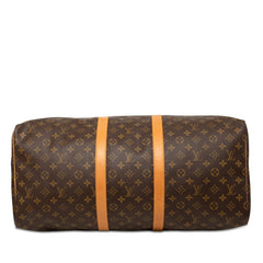 ルイ ヴィトン モノグラム キーポル55 ボストンバッグ トラベルバッグ M41424 ブラウン PVC レザー レディース LOUIS VUITTON 【中古】