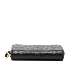 ルイ ヴィトン モノグラム アンプラント ジッピーコインパース コインケース M60574 ノワール ブラック レザー レディース LOUIS VUITTON 【中古】
