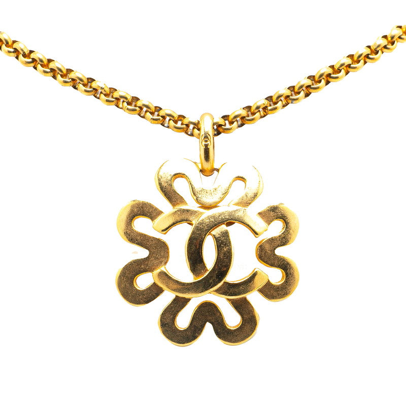シャネル ヴィンテージ ココマーク ネックレス ゴールド メッキ レディース CHANEL 【中古】