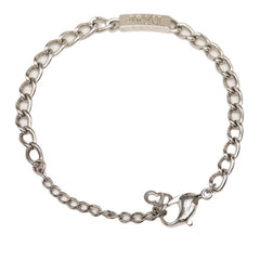 ディオール ロゴ チェーン ブレスレット シルバー メタル レディース Dior 中古