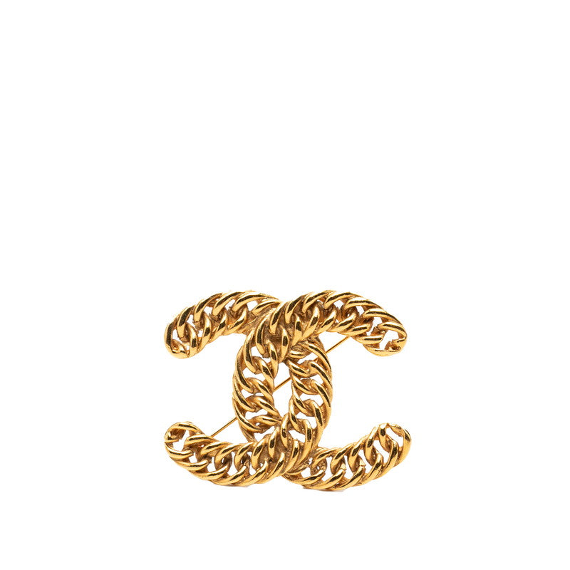 シャネル ココマーク ヴィンテージ チェーン ブローチ ゴールド メッキ レディース CHANEL 【中古】