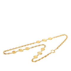 シャネル マドモワゼル メダルモチーフ ネックレス ゴールド メッキ レディース CHANEL 【中古】