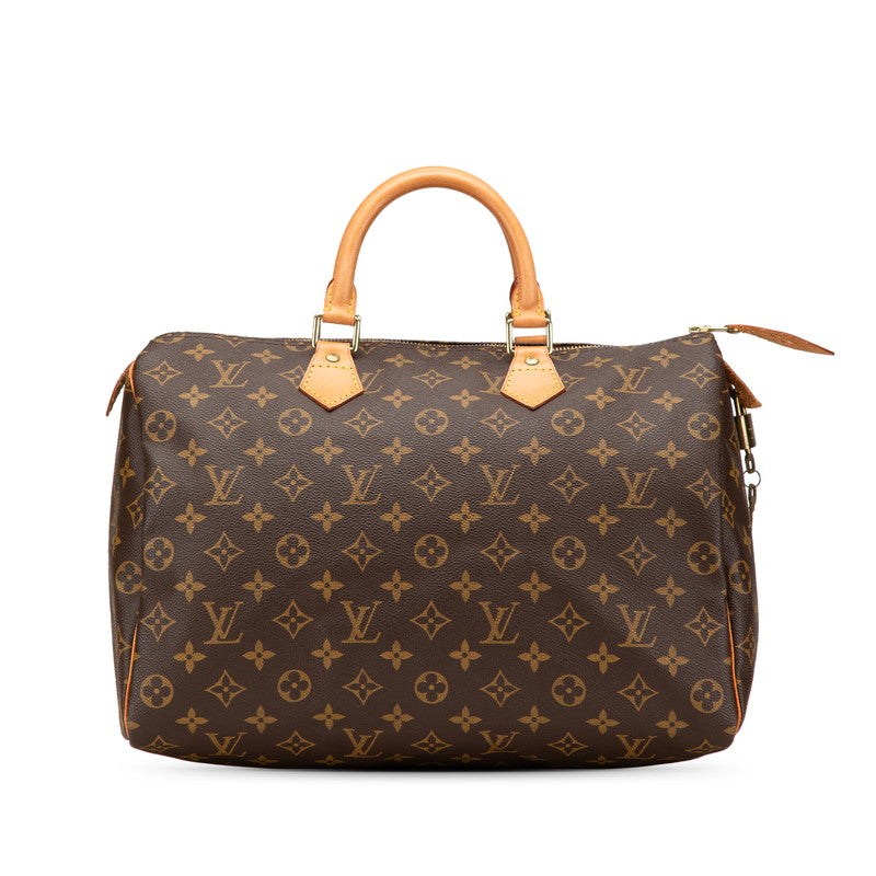 ルイ ヴィトン モノグラム スピーディ35 ハンドバッグ ボストンバッグ M41107 ブラウン PVC レザー レディース LOUIS VUITTON 【中古】