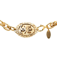 シャネル ココマーク チェーン ネックレス ゴールド メッキ レディース CHANEL 【中古】