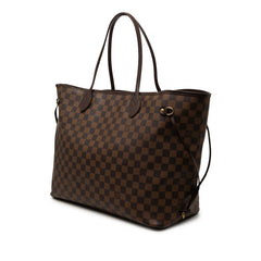 ルイ ヴィトン ダミエ ネヴァーフルGM トートバッグ ショルダーバッグ N51106 ブラウン PVC レザー レディース LOUIS VUITTON 【中古】