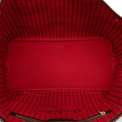 ルイ ヴィトン ダミエ ネヴァーフルGM トートバッグ ショルダーバッグ N51106 ブラウン PVC レザー レディース LOUIS VUITTON 【中古】