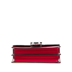 グッチ インターロッキングG チェーン ショルダーバッグ ハンドバッグ 387609 ピンク シルバー レザー レディース GUCCI 【中古】