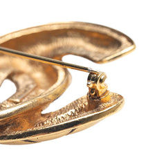 シャネル ココマーク マトラッセ ブローチ ゴールド メッキ レディース CHANEL 【中古】