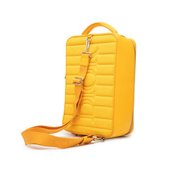 ディオール オブリーク ワールドツアー ボディバッグ スリングバッグ イエロー レザー レディース Dior 【中古】