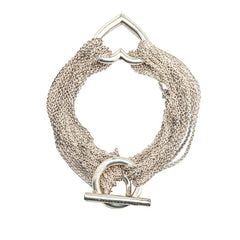 ティファニー トグル オープンハート ブレスレット SV925 シルバー レディース TIFFANY&Co. 【中古】