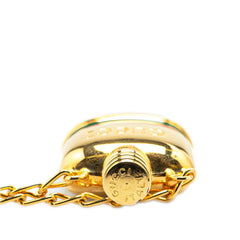 グッチ 香水瓶 シェリーライン ロングネックレス ゴールド マルチカラー メッキ レディース GUCCI 【中古】