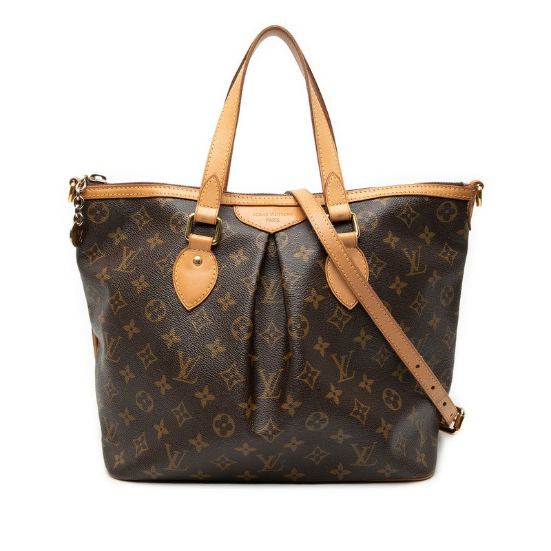 ルイ ヴィトン モノグラム パレルモPM ハンドバッグ ショルダーバッグ 2WAY M40145 ブラウン PVC レザー レディース LOUIS VUITTON 【中古】