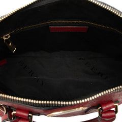 バーバリー ハンドバッグ ショルダーバッグ 2WAY レッド レザー レディース BURBERRY 【中古】