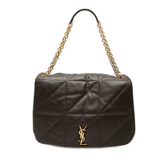 サンローラン ジェイミー ラージ チェーン ショルダーバッグ 805859 ブラウン レザー レディース SAINT LAURENT 中古