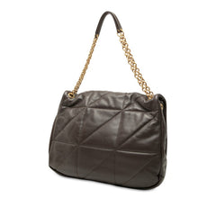 サンローラン ジェイミー ラージ チェーン ショルダーバッグ 805859 ブラウン レザー レディース SAINT LAURENT 中古