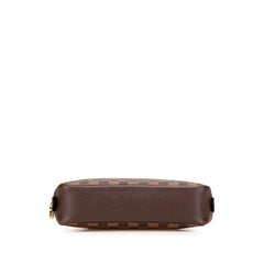 ルイ ヴィトン ダミエ トゥルーストワレット25 ポーチ セカンドバッグ N47623 ブラウン PVC レディース LOUIS VUITTON 【中古】