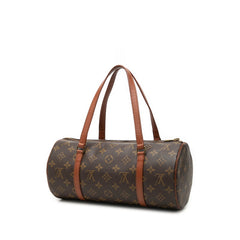 ルイ ヴィトン モノグラム パピヨン30 ハンドバッグ M51365 ブラウン PVC レザー レディース LOUIS VUITTON 【中古】