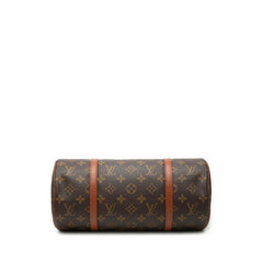 ルイ ヴィトン モノグラム パピヨン30 ハンドバッグ M51365 ブラウン PVC レザー レディース LOUIS VUITTON 【中古】