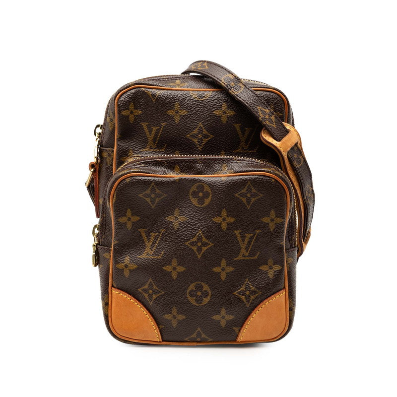 ルイ ヴィトン モノグラム アマゾン 斜め掛け ショルダーバッグ M45236 ブラウン PVC レザー レディース LOUIS VUITTON 【中古】
