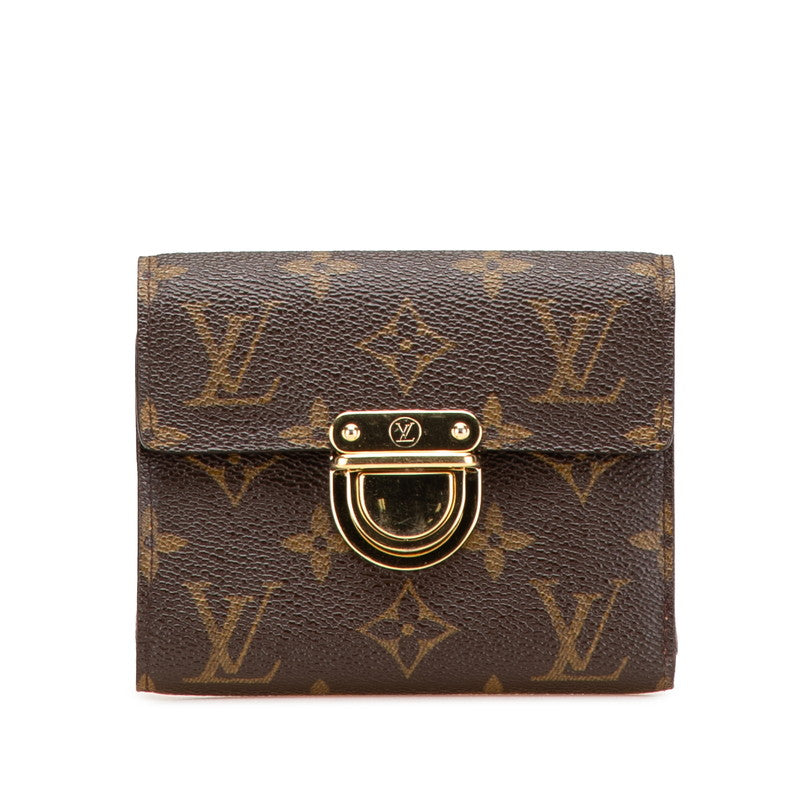 ルイ ヴィトン モノグラム ポルトフォイユ コアラ 二つ折り財布 M58013 ブラウン PVC レザー レディース LOUIS VUITTON 【中古】