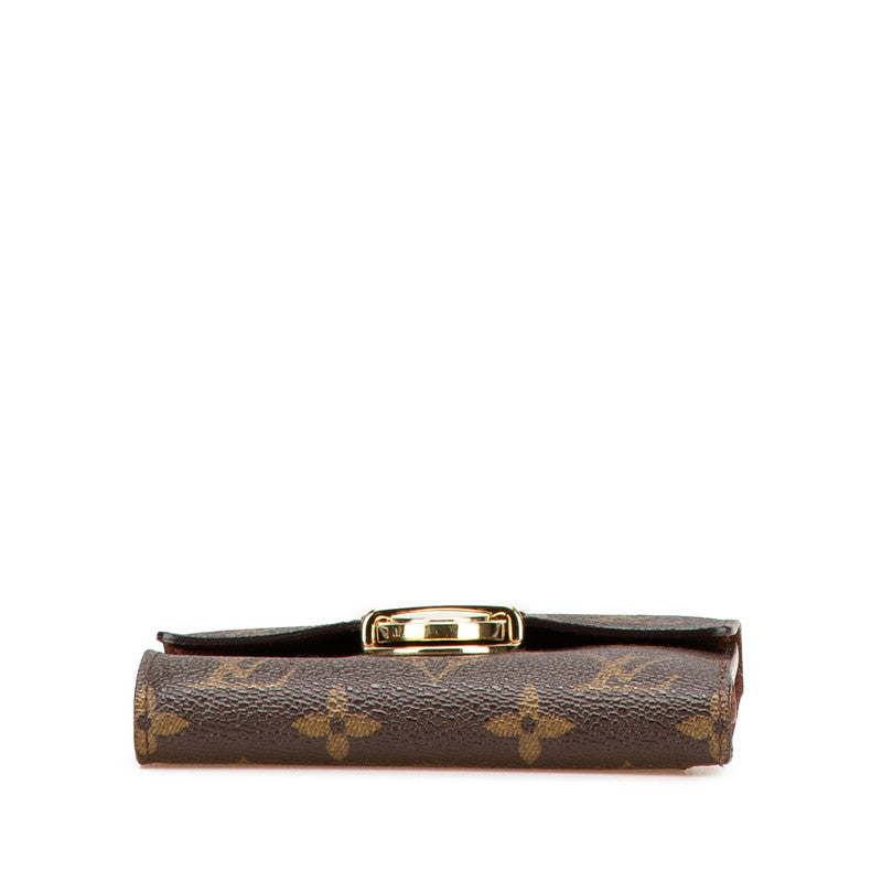 ルイ ヴィトン モノグラム ポルトフォイユ コアラ 二つ折り財布 M58013 ブラウン PVC レザー レディース LOUIS VUITTON 【中古】