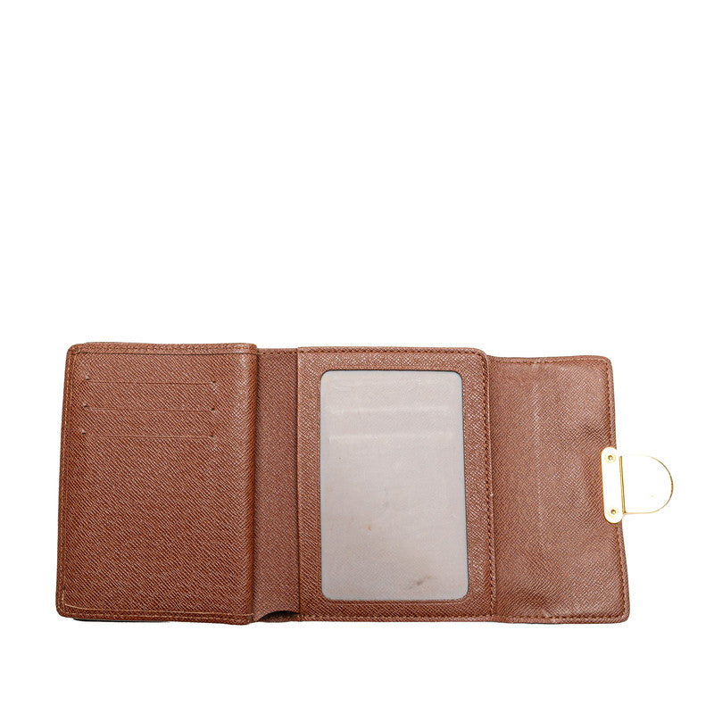 ルイ ヴィトン モノグラム ポルトフォイユ コアラ 二つ折り財布 M58013 ブラウン PVC レザー レディース LOUIS VUITTON 【中古】