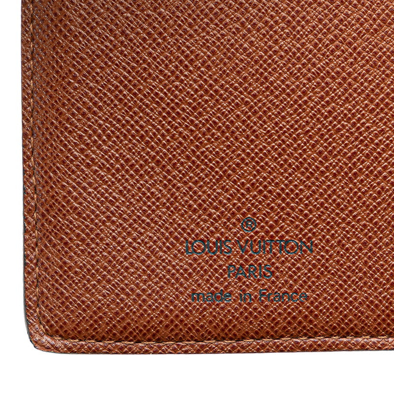ルイ ヴィトン モノグラム ポルトフォイユ コアラ 二つ折り財布 M58013 ブラウン PVC レザー レディース LOUIS VUITTON 【中古】
