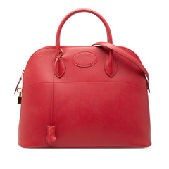 エルメス ボリード37 ハンドバッグ ショルダーバッグ 2WAY ヴァーミリオン レッド系 クシュベル レディース HERMES 【中古】