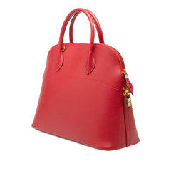 エルメス ボリード37 ハンドバッグ ショルダーバッグ 2WAY ヴァーミリオン レッド系 クシュベル レディース HERMES 【中古】
