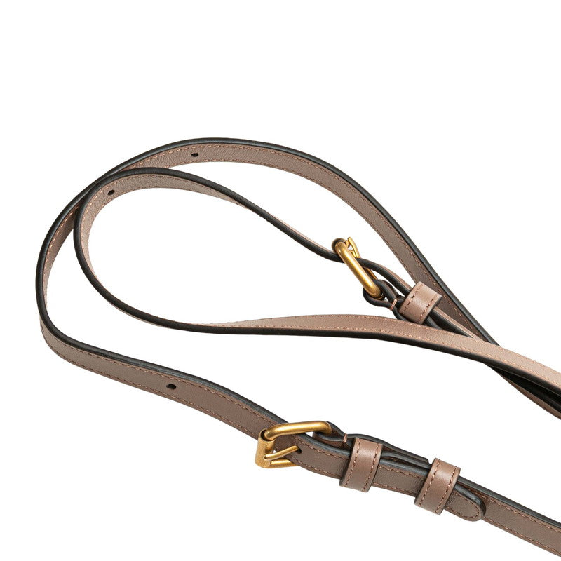グッチ GGマーモント キルティング リュック バックパック 598594 ベージュ レザー レディース GUCCI 【中古】