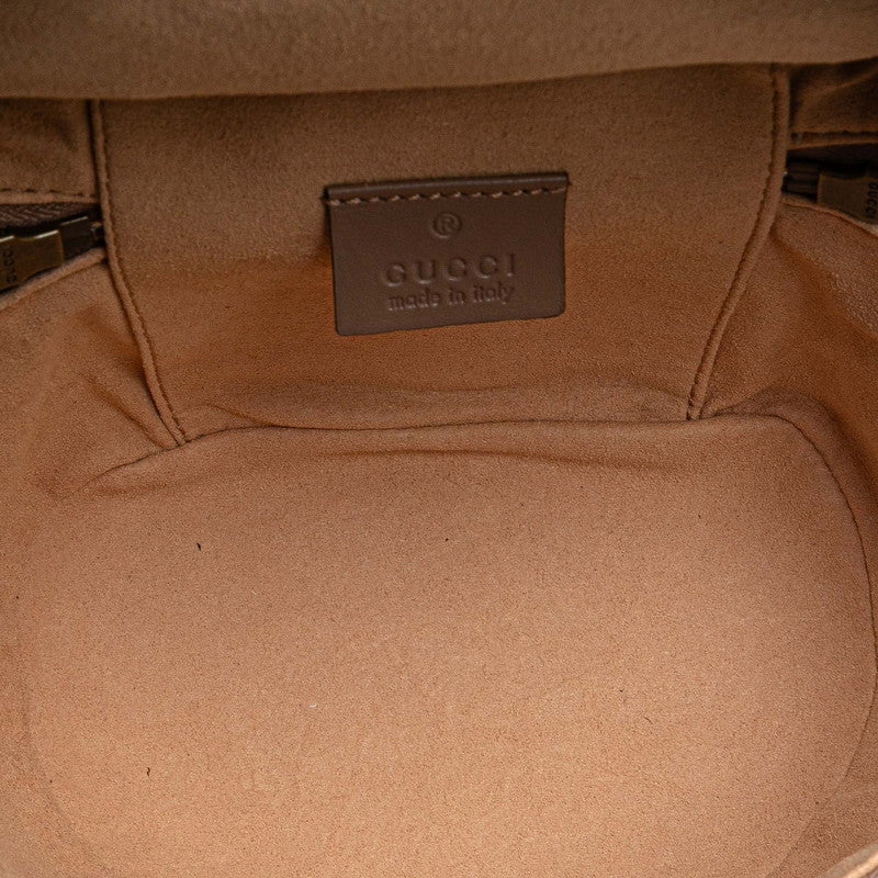 グッチ GGマーモント キルティング リュック バックパック 598594 ベージュ レザー レディース GUCCI 【中古】