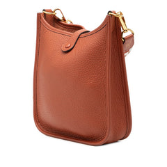 エルメス エブリン アマゾン TPM マキシカドリーユ ショルダーバッグ キュイーブル ブラウン トリヨンクレマンス レディース HERMES 【中古】