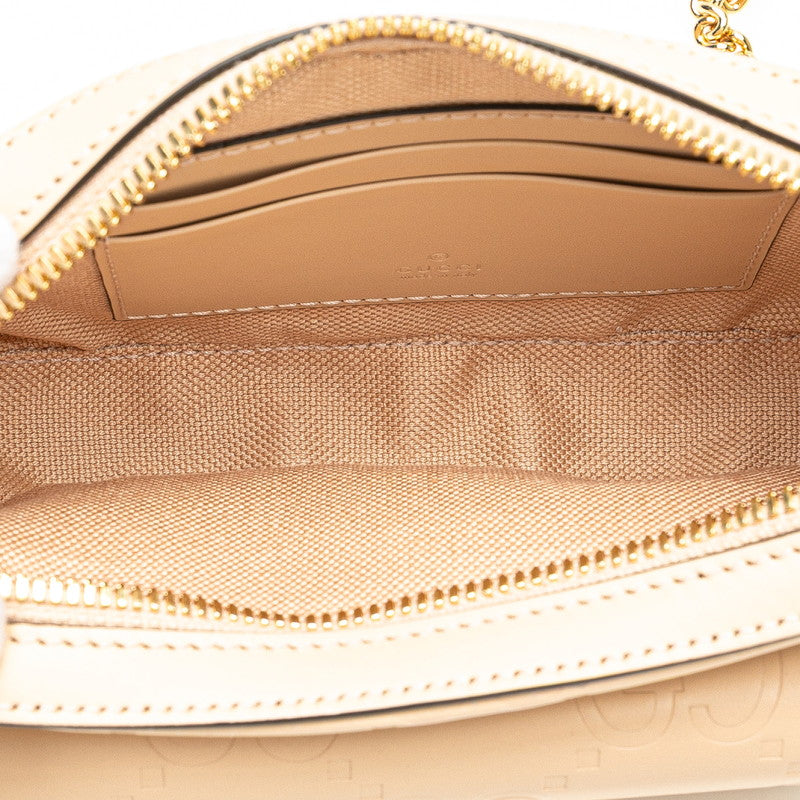 グッチ GGスーパーミニ ショルダーバッグ 781554 ベージュ レザー レディース GUCCI 【中古】