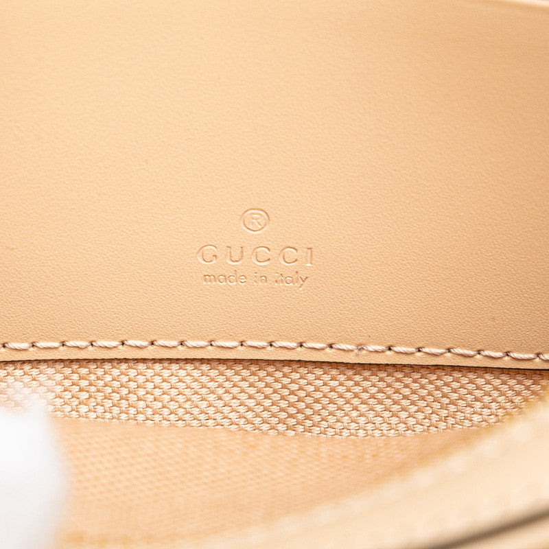 グッチ GGスーパーミニ ショルダーバッグ 781554 ベージュ レザー レディース GUCCI 【中古】