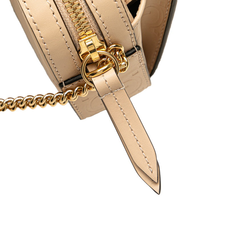 グッチ GGスーパーミニ ショルダーバッグ 781554 ベージュ レザー レディース GUCCI 【中古】