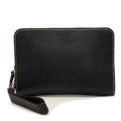 フェンディ セレリア クラッチバッグ セカンドバッグ ブラック レザー レディース FENDI 中古