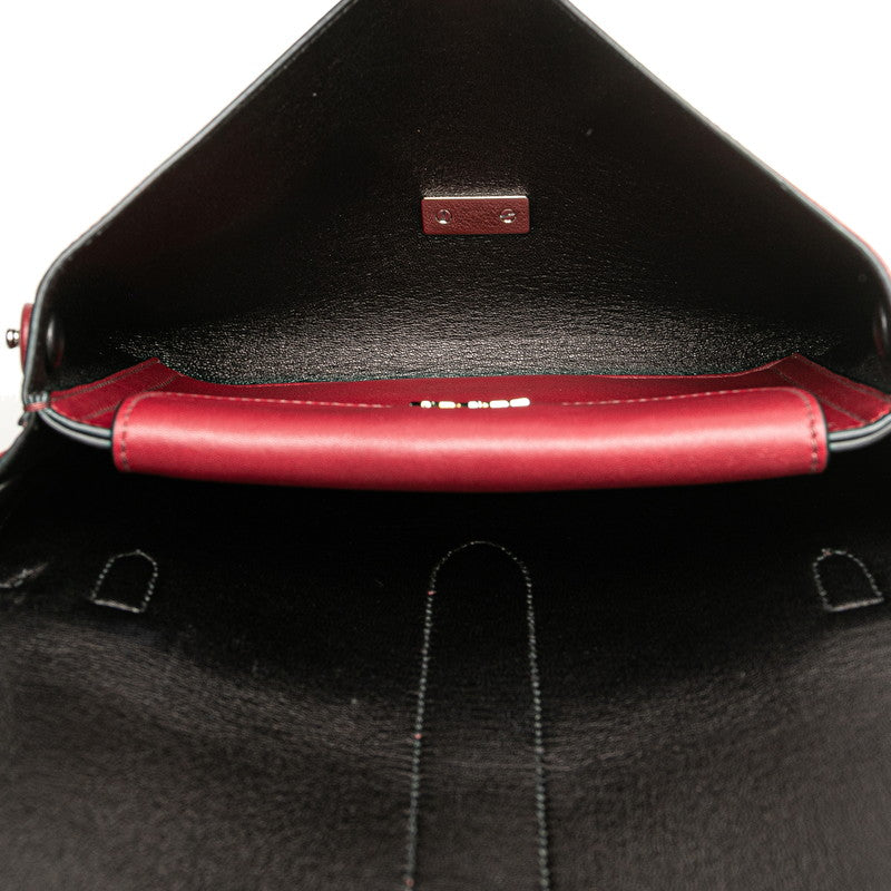 プラダ チェーン ショルダーバッグ B5105C レッド レザー レディース PRADA 【中古】