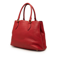 プラダ ハンドバッグ 2WAY ショルダーバッグ レッド レザー レディース PRADA 中古