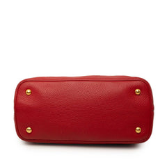 プラダ ハンドバッグ 2WAY ショルダーバッグ レッド レザー レディース PRADA 中古
