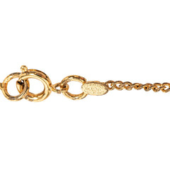 シャネル ココマーク オープンハート チェーン ネックレス ペンダント 04P ゴールド メッキ レディース CHANEL 中古